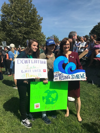 Students at a Climate Rally